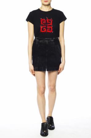 T-shirt z przetarciami, zdjęcie 2 T-shirt z przetarciami od Givenchy
